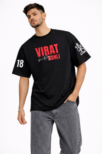 Black Cotton Oversized Legacy King Era Graphic T-Shirt For Unisex