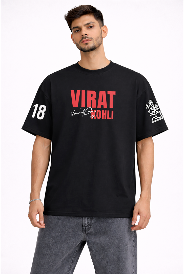 Black Cotton Oversized Legacy King Era Graphic T-Shirt For Unisex