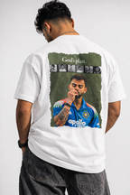 Gods Plan Cricket Virat Fan Tee - White