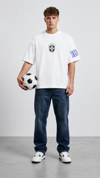 Brasil Cbf Stripe White