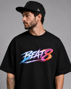 Beat8 Multicolor Graphic black tee