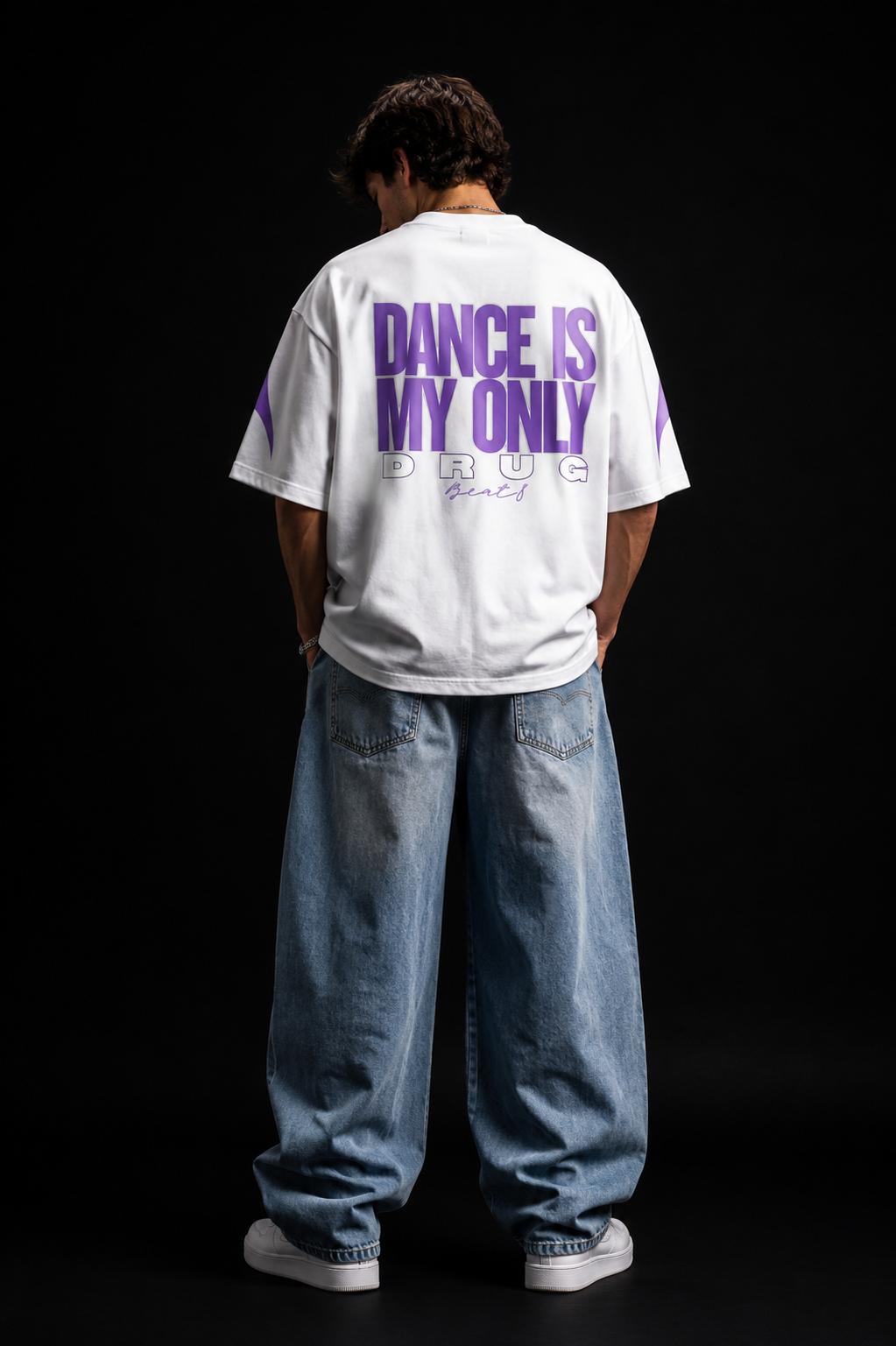 Dance Is My Only Drug-white purple